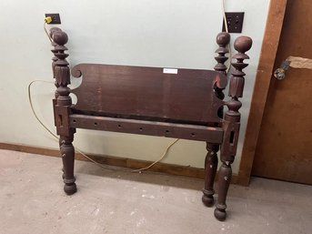 Rope Bed With Headboard & Footboard, No Side Rails, Poor Condition