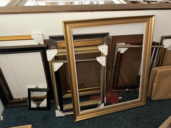 Large Lot Of Completed Frames Or Various Sizes & Designs