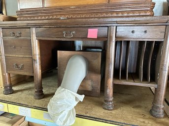 Knee Hole Desk, Some Missing Hardware
