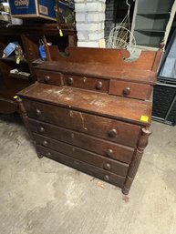 Chest, 7 Drawer, Scratches, Finish Poor Condition, Feet Cut Down