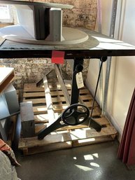 Drafting Table With Iron Base 36' Tall With Table 48'x36'
