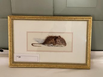 Matted & Framed Mouse Print, 11'x7'