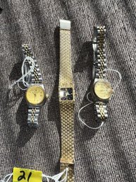 3 Fake Rolex Wrist Watches, 1 Missing Back 3 Fake Rolex Wrist Watches, 1 Missing Back, Japan