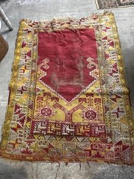3 Rugs - 1 Small Sarouk, 2 Others Poor Condition
