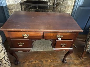Mahogany Vanity With Ball & Claw Feet, 4  Drawers, 3' Wide X 20' Deep X 30' Tall