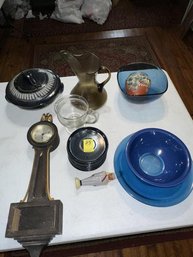 Lot Of Misc. - Bowls, Clock, Lamp Share Lot Of Misc. - Bowls, Clock, Lamp Share