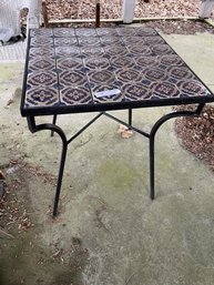 Outdoor Table With Tile Top 26' Square & 30'  Tall