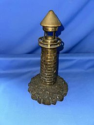 Brass Lighthouse, Good Quality, Approx. 10 Lbs., 11.5' Tall