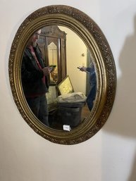 Oval Wall Hanging Mirror, 29'x25'