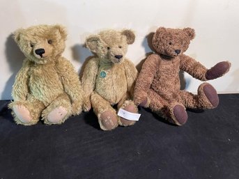 Lot Of (3) Stuffed Bears Including Two  Hermann Bears Made In Germany