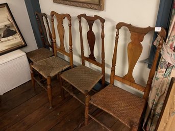 Lot Of Antique Rocking Chair & (3) Chairs