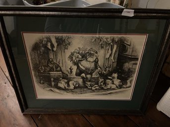 Matted & Framed: The Coming Of Santa, 29'x24'