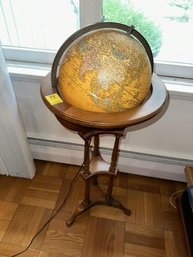 Globe On Stand, Butler, Electrified 42' Tall  X 17' Diameter