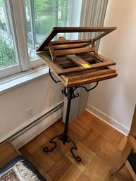 Book Stand, Wrought Iron Base