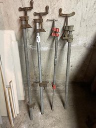 Lot Of (4) Pipe Clamps