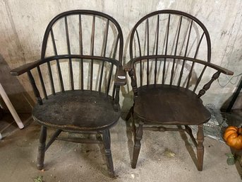 Lot Of (2) Captain's Chairs