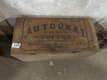 Autocrat Wooden Box, Some Damage