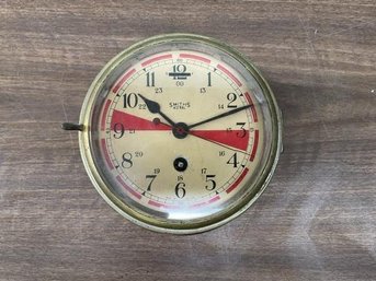 Brass Ship Clock, Smith Astral, No Key, 7' Diameter