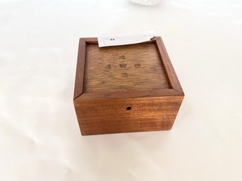 Compass In Wood Box