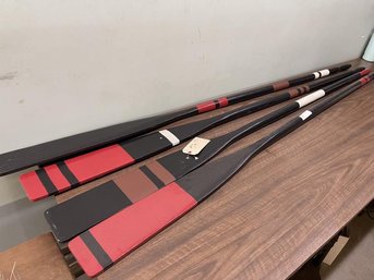 Lot Of (2) Pairs Of Reproduction Oars, 6' Long