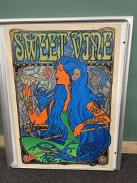 Poster, Kozik's  Sweet Vine, Limited Edition 190/275, Columbia, 30'x21.5', Laid On Styro Board