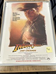Movie Poster Indiana Jones & The Last  Crusade, 1989, Rolled, 40'x27'