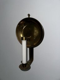 Pair Of Brass Wall Scones, 11' Tall