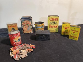 Lot Of Vintage Tins & Containers