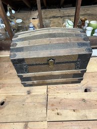 Dome Top Trunk, No Inside Till, Handles Missing, 23' Tall