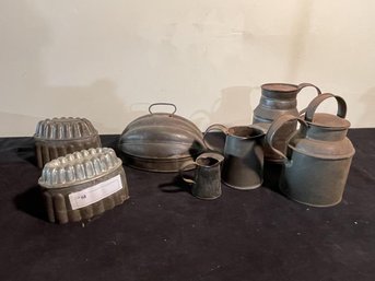 Lot Of (7) Kitchen Tin Ware