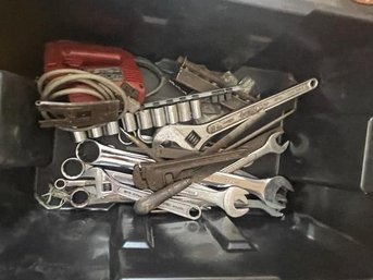 Lot Of Wrenches, Adjustable Wrenches, Pipe  Wrenches, Jig Saw