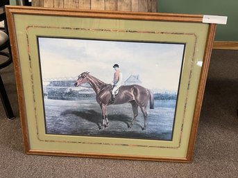 Framed Horse Print Overall 27'x32'