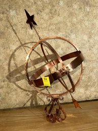 Sundial, Copper, Stamped Sven W.P. Son, Sthlm  Handarbte