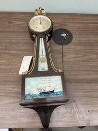 Wall Mounted Seth Thomas Clock, Condition Unknown, 30' Tall