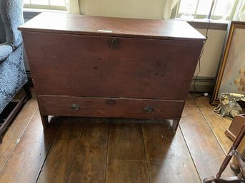 Blanket Chest, Lift Top, One Drawer, 4' Long X 19.5' Deep X 35' Tall