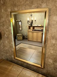 Gold Wall Mirror, Metal Frame, 20.5'x31'