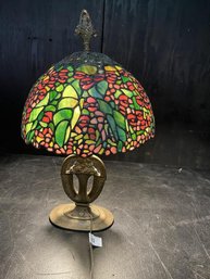 Victorian Style Stain Glass Lamp /Turns On