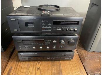 Yamaha Cassette Deck KX260, Yamaha Receiver RX570, Yamaha VCR