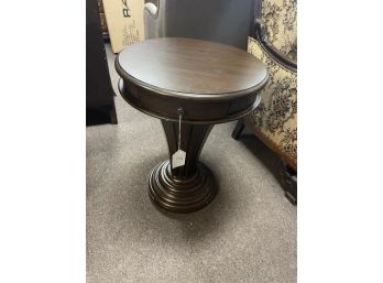 One Drawer Round Table Scratches On Base, 25'tall X 20' Diameter