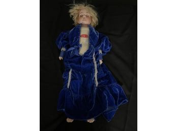 Bisque Doll A 7 M Florodora, Jointed Kid Body, Paper Label, Sleepy Eyes, 27'