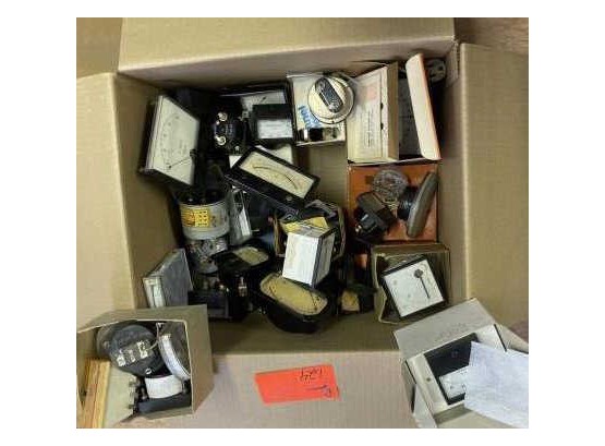 Box Of Miscellaneous Meters