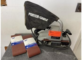 Porter & Cable Belt Sander With Dust Pick-Up & (2) Sand Belts, M: 362