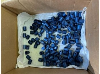 Box Lot Of Blue Speaker Knobs