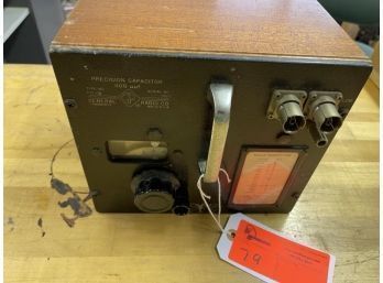 Precision Capacitor 1100uuf (microfarads), General Radio Company, SN: 7820
