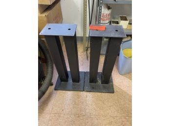 Pair Of Speaker Stands, 2' Tall