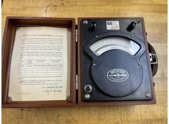 Weston Electronic Instrument Cord AC/DC Voltmeter M: 12421