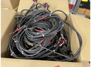 Box Lot Of Cords, 2 Prong Receivers