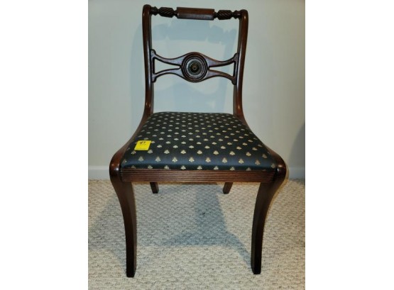 Side Chair, Mahogany, Upholstered Seat