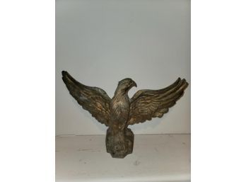 Iron Eagle, Painted Gold, 13.5' Wingspan And 8.5' H