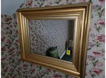 Gold Color Wall Mirror, 28' X 32'